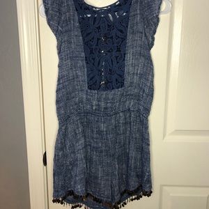 💘LINE & DOT ROMPER